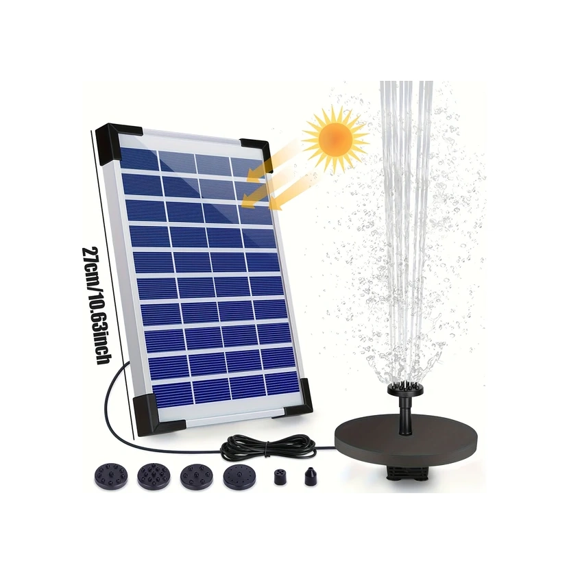 Willowhaven Güneş Enerjili 2 5w Şarjsız Su Çeşmesi Kuş Banyoları Bahçeler Havuzlar İçin Yüzer Tasarım