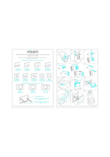 VİSAM SİYAH GOLD BASMA BUTONU PANELİ Altın - Siyah
