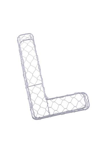 Suntek Magideal Alfabe Demir Tel Çelenk Çerçeve Etli Saksı Metal L