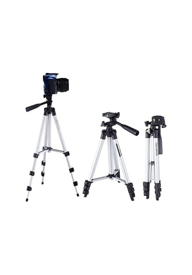 Rosepremium 3110 Telefon Ve Fotoğraf Makinesi İçin Tripod Gri