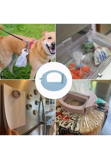 Trendooze Gaojunshop01 Mavi Saklama Klipsi Sızdırmaz Pastel Yarı Daire Klips Dayanıklı