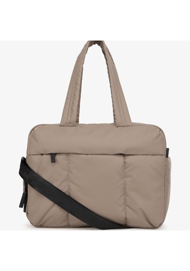 Xiyyadms 2023 Kadınlar İçin Geniş Kapasiteli Quilted Nylon Seyahat Çantası - Ayakkabı Bölmeli CAMEL