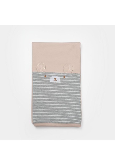 Bibaby Adventure Bear Battaniye 85x90 Cm 64709 Sütlü Kahverengi