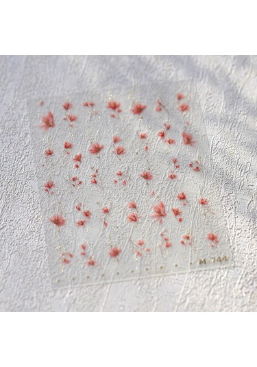 1 Adet 5d Japon Pembe Petal Kabartmalı Nail Art Etiketler Zarif Retro Çiçek Kendinden Yapışkanlı Transfer Tırnak Süslemeleri Çıkartmaları Dıy Siyah Ve Renkli