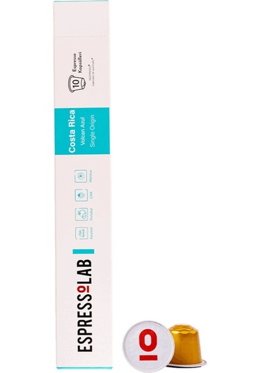 Costa Rica Volcan Azul Kapsül Kahve - 10 Adet Premium Lezzet