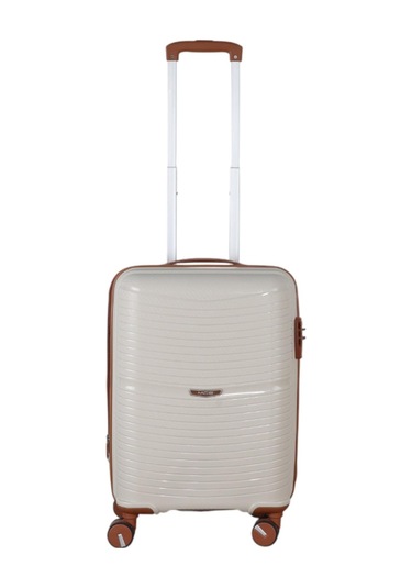 Mçs Group V379 Aura Y.üretim Pp Valiz 55 Cm S21yy100014255 11139 Kemik/kahverengi