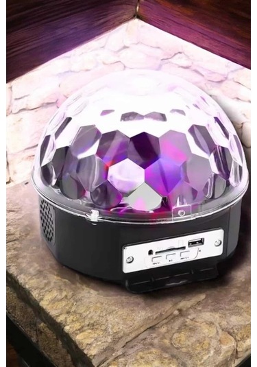 Bfs Kompakt Tasarımlı, Telefon Kontrollü Disko Topu Işıkları Çok Renkli