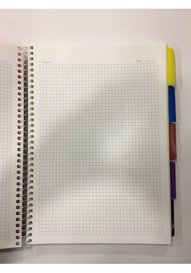 Bölmeli defter 6 bölmeli kareli 240 yaprak