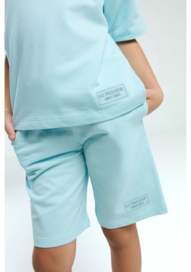 U.s. Polo Assn. Kız Çocuk Mavi Bermuda Takım Us2090 Mavi
