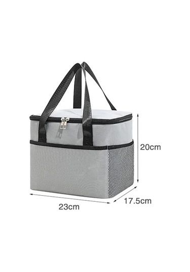 Xj 8l Yalıtımlı Termal Çanta Soğutucu Çanta Öğle Yemeği Çantası Mavi Mavi Diğer