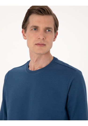 Pierre Cardin Erkek Açık Lacivert Sweatshirt 50314054-vr059 Açık Lacivert