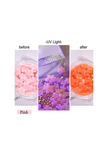 Reedark Aksesuar Çiçek Taşlı Tırnak Dekoru - Dıy Manikür Seti Renkli İnci Detaylı