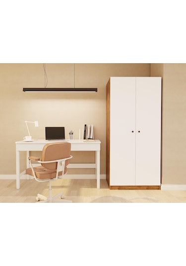 Fırtına 2 Kapaklı Gardırop Amalfi Rengi