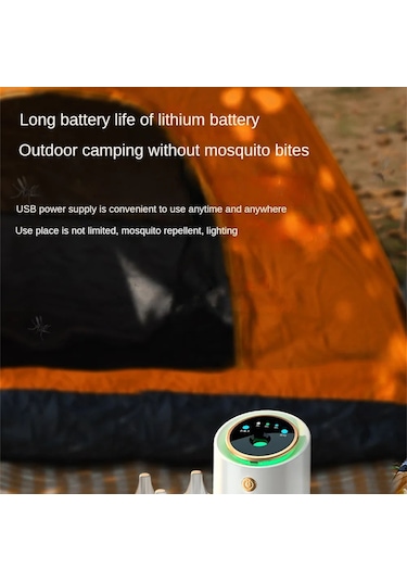 Qingmipy Usb Şarjlı Elektrikli Mosquitoya Dayanıklı Işık - Yeşil, 20-30 M², 6-8 Saat Kullanim Süresi, 1-3 Saat Şarj Süresi