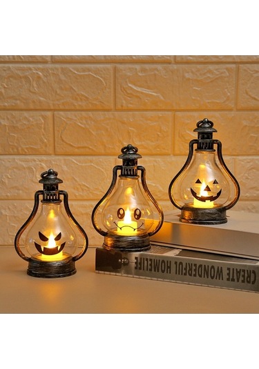 Pazly Cadılar Bayramı Siyah Balkabağı Feneri Model B Diğer Diğer