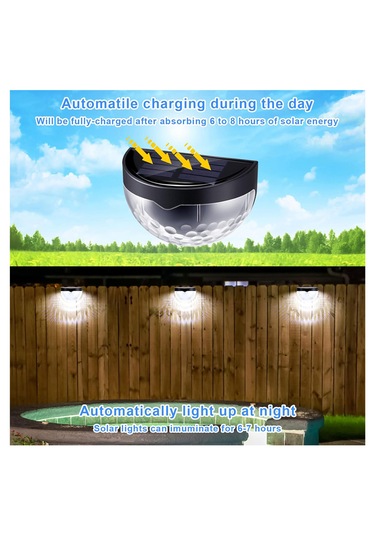 Greentech Güneş Enerjili Duvar ve Çit LED Aydınlatma / GT-SL23 Beyaz