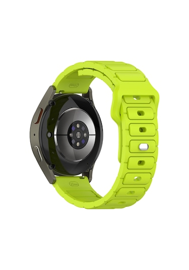 Gear S3 Sbt Krd-132 22mm Silikon Kordon Strap Kayış - Yeşil