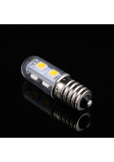 Mufunye Buzdolabı Işık Ampülü E14 3w 7 Led 220-240v 30000 Saat Isı-sız Isınırken 200lm Sıcak Beyaz Aydınlatma