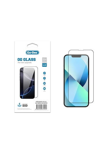 Nihcase Apple Uyumlu iPhone 13 Pro Max Godes Og Glass Antistatik Temperli Cam Ekran Koruyucu