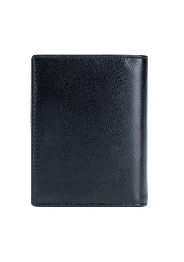 Hangfox Erkek Deri Cüzdan - 15 Kartlı, 2 Para Bölmeli, Anti-cızıltı, İlk Deri, Kalınlaşmış, Siyah 027 Modeli Siyah