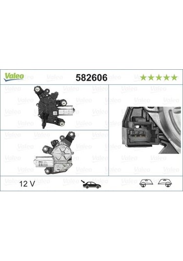 Valeo - Dacia Lodgy 2012 Ve Sonrası Arka Cam Silecek Motoru