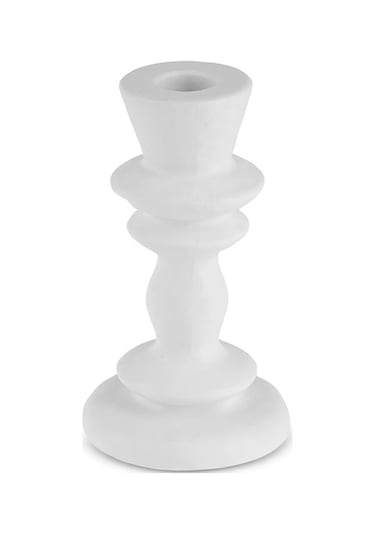 Karaca  Stone Şamdan Beyaz 8,3x8,3x15 cm