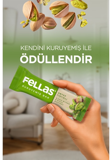 Antep Fıstıklı Kuruyemiş Bar 20g X 12 Adet