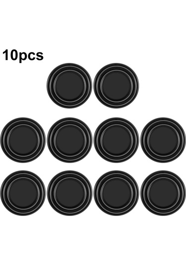 Lemestar Araç Kapısı Anti-çarpma Yastığı 10 Adet Siyah Etiksiz Silikon Tampon Suv Kamyonet Araç Aksesuarı 9210a