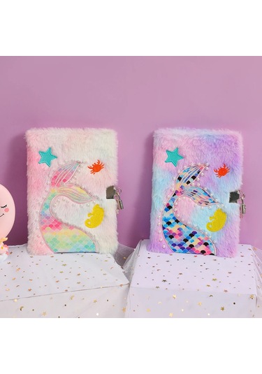 2 Adet A5 Karikatür Denizkızı Kuyruklu Defter Çocuk Hediye Seti