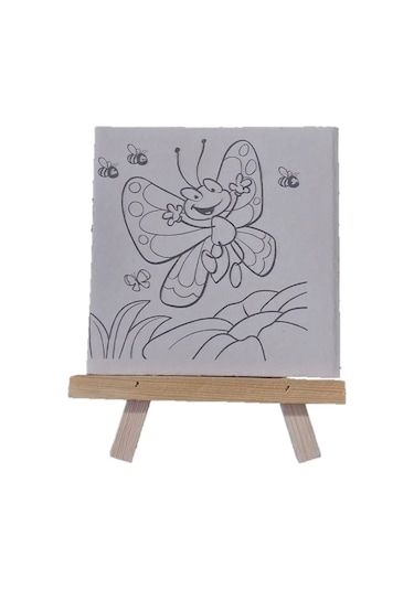 Bafix Mini Tuval Boyama Seti 6 Lı 15x15 Örnekli