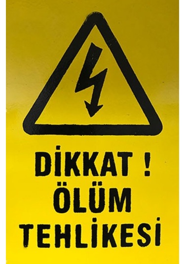 TEHLİKE LEVHASI (KÜÇÜK) (100 ADET(