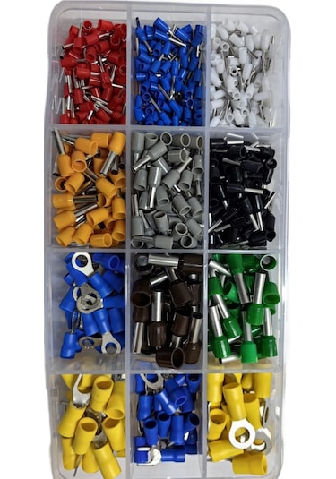 820 Parça Pabuç Yüksük Takımı Kutulu, Terminal , Çatal Uç