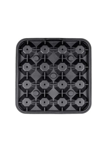 16 Izgara Elmas Buz Kalıbı Kalıp Kutusu Gıda Sınıfı Silikon Buz Siyah