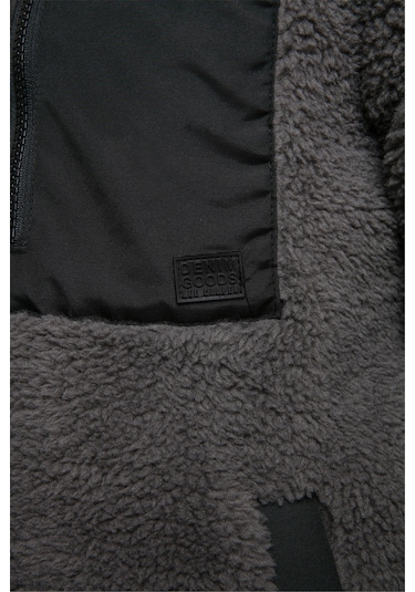 Jose Erkek Dik Yaka Peluş Mont Gri-21094 Antrasit