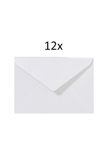 İstisna 12 Adet Mektup Zarfı 13x18 CM 100gr. Beyaz