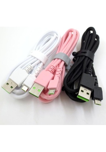 Thunderbolt Basilisk Ultimate Naga Pro Deathadder V2 Pro Viper Ultimate Fare İçin 5.9ft Kablo Pembe İçin Usb Şarj Kablosu