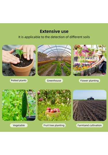 Qingmipy Toprak Nem, Işık, Ph Ve Gübre Seviyesi Testeri - Bitki Bakımı İçin 4 Fonksiyonlu Toprak Analiz Cihazı