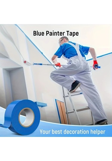 Fochsia 12 Rulo Mavi Boyacı Bandı 0.79x511.81 İnç Su Geçirmez Lekesiz Çıkarılabilir