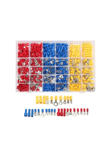 Amfi Montaj Ekipmanları - 480 Parça Özel Kutusunda - Kablo Ucu , Pabuç , İzoleli Terminal