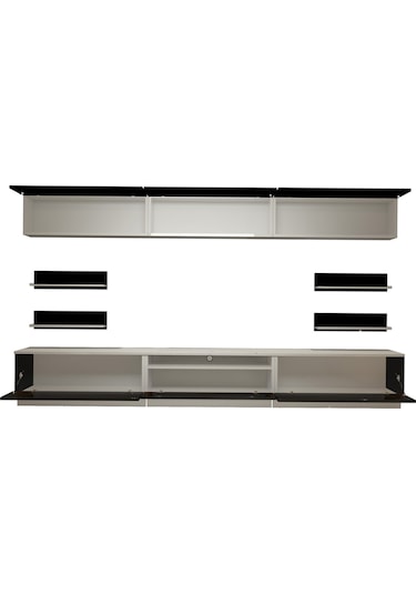 Decoraktiv Trendstyle 8y Mdf Tv Ünitesi Tv Sehpası Beyaz - Siyah