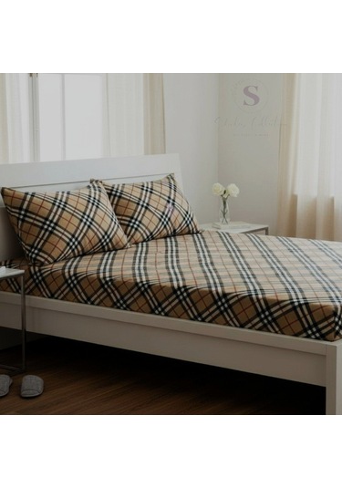 Shules Collection Ekose Çift Kişilik Çarşaf+yastık Seti %100 Pamuk Çok Renkli