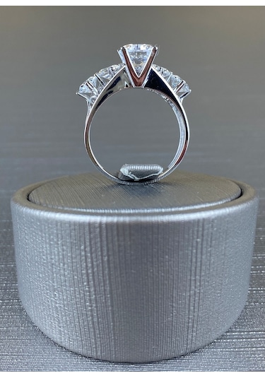 8 Ayar Beştaş Altın Yüzük (524725587)