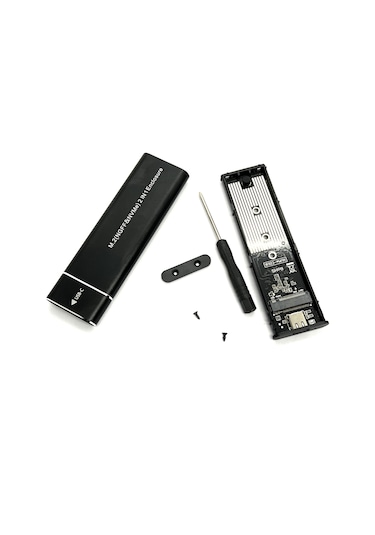 Aogo Ngff/m.2 Nvme Ssd Kutu 2 Si 1 Arada Usb C 10 Gbps Alimunyum