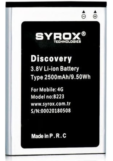 Syrox General Mobile Discovery One 4G Batarya B223