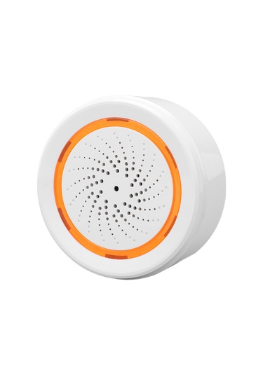 Springsun Ev Güvenliği Akıllı Ses Ve Işık Alarmı: 2.4ghz Kablosuz, 90db, Uzak Kumanda App İle, 18 Alarm Tonu, 55m Menzil