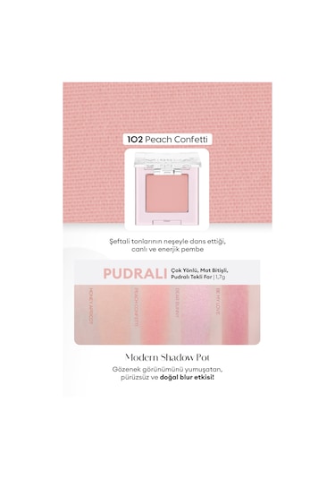 Missha Modern Shadow Pot 102 Peach Confetti