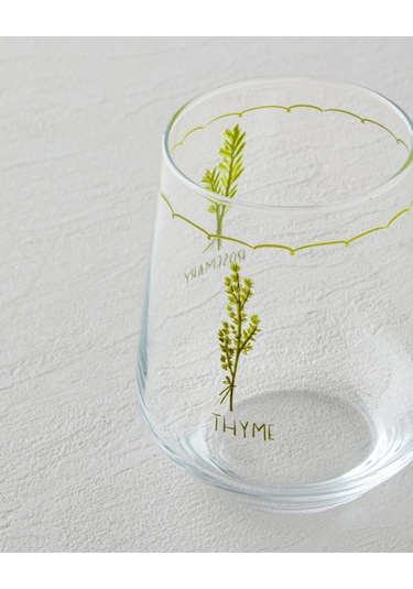 English Home Parsley Cam 4'lü Bardak 425 Ml Yeşil