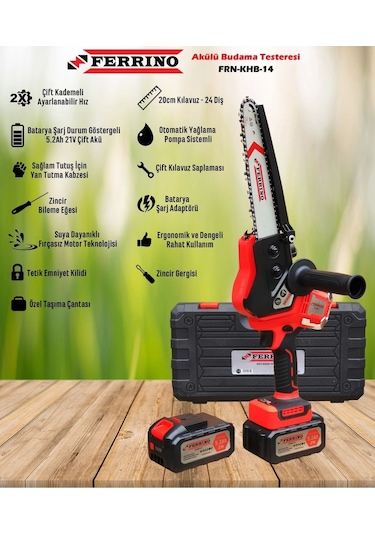 Ferrino KHB-14 21V 5.2AH Akülü Budama Testeresi
