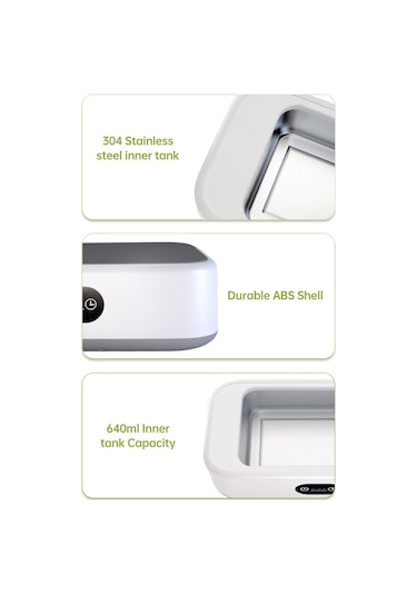 Honmex A8 Ultrasonik Gözlük Temizleyici 640ml 304 Çelik Hazne 3 Modlu Zamanlama Eğitim/laboratuvar 220-240v Avrupa Standartı