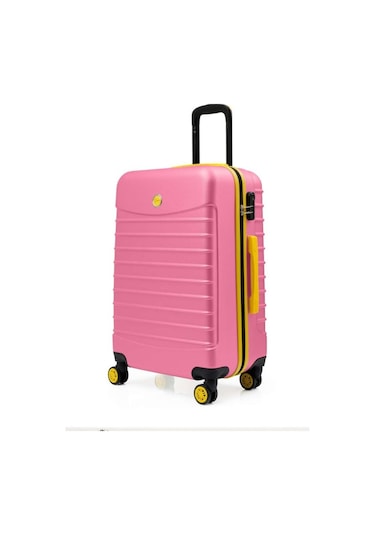 Orta Boy Valiz 4x2 Teker Rose 1168 Rose